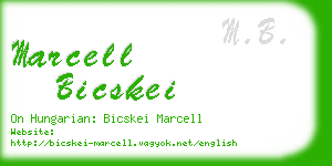 marcell bicskei business card